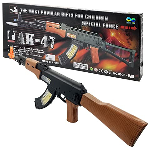 INCHOI Special Forces AK-47 Electric Gun Toy P Most Popular Gifts for Children Children Special Toy Gun with Dazzling Light, Amazing Sound & Unique Action