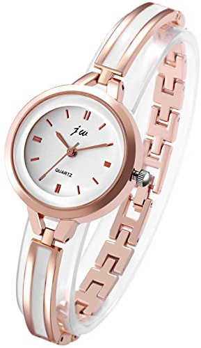 Avaner Montre Bracelet carrée à Quartz avec Strass/Montre pour Dame - Or Rose/argenté-pour Saint-Valentin/Noël/Maman/Mère/Girlfriend/Epouse (Or rose-02)