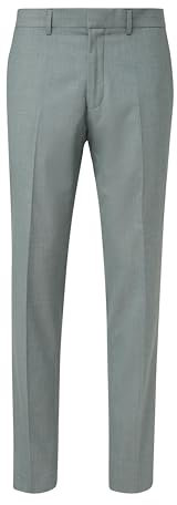 s.O Pure: Anzughose mit feiner Webstruktur salbeigrün 48