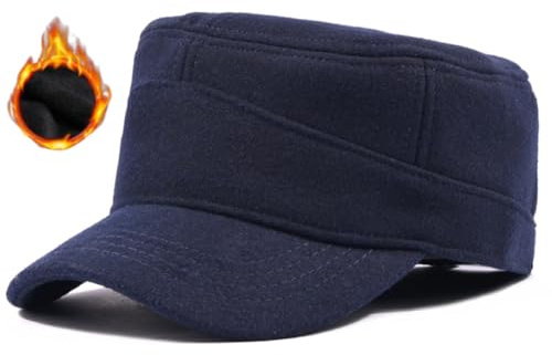 Pyrafox, Cappello da baseball in lana militare invernale, taglia M-XXL, per testa grande, M/L