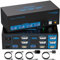 8K60Hz HDMI+Displayport KVM Switch 2 PC 3 Monitore USB3.0 KVM-Umschalter mit 4 USB-Anschlüssen Für Zwei Computer Unterstützung von Extended&Copy Mode mit Desktop Kabel Controller und 2 USB-Kabeln