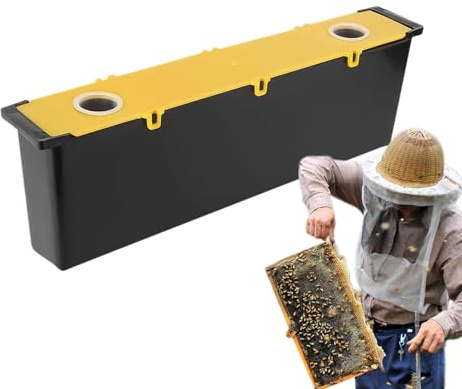 Mangeoire pour abeilles, distributeur d'eau pour apiculture avec capacité de 5 L/6 L, distributeur d'eau pour apiculture pour la maison, le jardin et la terrasse