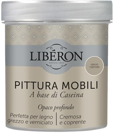 Libéron Pittura Mobili a base di Caseina Grigio Tortora 0.5 L