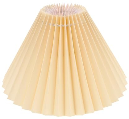 NUOBESTY 1 Pantalla de Lámpara Plisada Decorativa Accesorio de Cubierta de Luz para Lámparas de Mesa Diseño Sencillo y Tejido Adecuado para Iluminación de Dormitorio