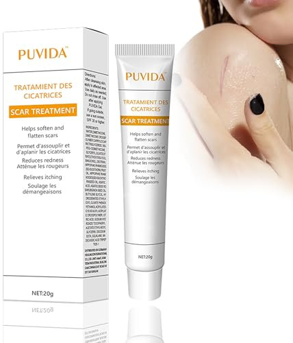 Gel Riparatore al Silicone 20g | Crema Cicatrice Avanzata per cicatrici chirurgiche, taglio cesareo, ustioni, acne e smagliature | inodore | Formula morbida