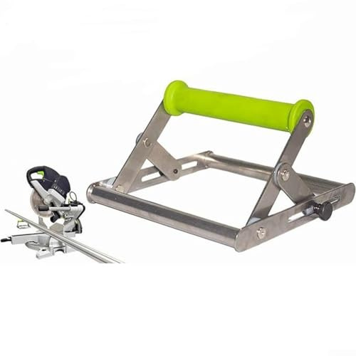 Gdfnmogo Telaio di supporto regolabile per macchina da taglio, altezza da 4,6 cm, pieghevole, con scanalatura a rullo per materiali lunghi, 2 pezzi, argento e verde (1 pezzo)