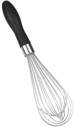 AMISENK Fouet manuel ergonomique en forme de spirales - Ustensiles de cuisine pour fouetter les protéines et la pâte - Fouet manuel en acier inoxydable