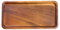 redchocol8® Handmade Wooden Rectangular Plate Tray Natural Brown Dining Centrepiece Oblong Trinket