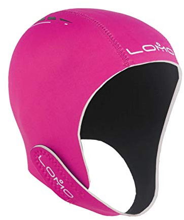 Lomo Triathlon Open Water Neoprene Swimming Cap - Pink