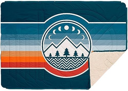 Voited Couverture d';Oreiller de Camping extérieure intérieure recyclée Camp Vibes 2 - Couches de Couche de Chaleur Chaude Thermique