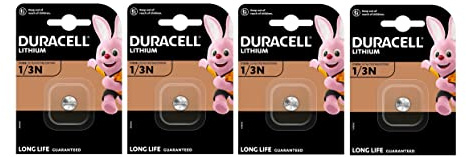 4 x Duracell CR 1/3N 2L76 CR11108 mit Lithium (4 Blister à 1 Batterie) 4 Batterien