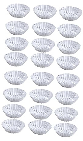 HEMOTON 24 Piezas Molde De Pastel De Muffins Molde Para Tarta De Huevo Moldes Para Muffins Huevera De Aluminio Molde De Tarta De Huevo Cáscaras De Tarta Tazón De Salsa Para Mojar Cordón