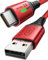 INIU USB C Kabel 2m Rot Typ C 3,1A Handy Ladekabel USB auf USB C Schnellladekabel, Nylon USB-C Aufladekabel Lang für iPhone 16 15 Pro Samsung Galaxy S21 S20 S10 Note 10 Google Pixel 7 6 usw.