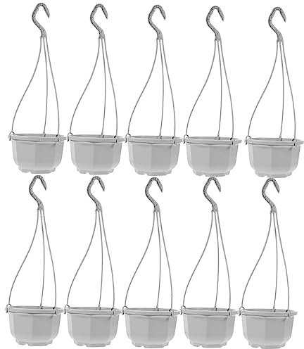 YARNOW 10 Ensembles Pot de chlorophytum Panier Suspendu pour Plantes jardinière Suspendue Murale Support Pot de Fleur Pot de Fleur Design Pot Suspendu Plante Interieur Pots de Fleurs