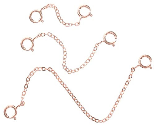 DEARMAMY 3pièces Rallonge De Chaîne pour Collier Bracelet Chaîne Extension Élégante Accessoire De Bijoux Rallonges De Collier DIY