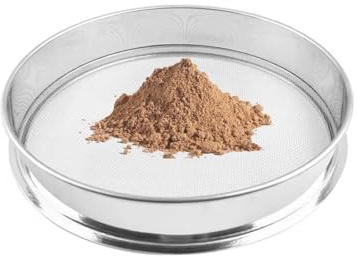 CEHJZQRPL Tamiz de harina de Acero Inoxidable, tamiz de Prueba, tamiz de jardín, tamiz Fino, tamiz de Metal for Tierra, Piedras, hogar, Laboratorio, diámetro: 15 cm(Mesh 0.25mm)