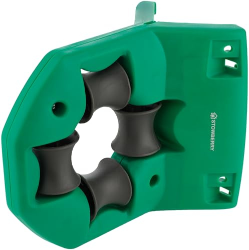STOWBERRY Garden Hose Pipe Guide Roller – Corner & Wall Hose Guide Roller Tool for Preventing Kinks, Protecting Plants, and Easy Garden Watering
