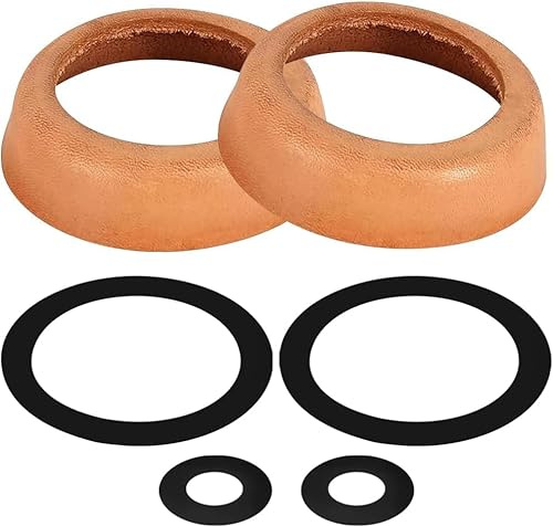 Manchons en Cuir pour Pompe à Bras Type 75, Jeu de Joints en Cuir pour Pompe à Bras Type 75, 2 Pièces de Pièces de Rechange pour Pompe à Bras avec 4 Joints en Silicone, Idéal pour les Pompes de Jardin