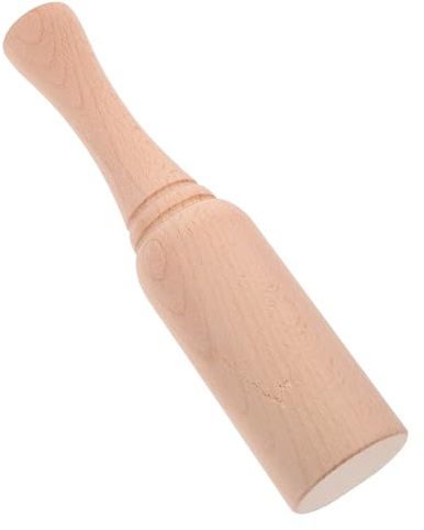 Ipetboom Maillet en Bois de Hêtre Polyvalent pour Travail du Cuir et Menuiserie Marteau à Main Compact en Bois Dur Naturel Outil Manuel Multifonction pour Maroquinerie et Sculpture pour