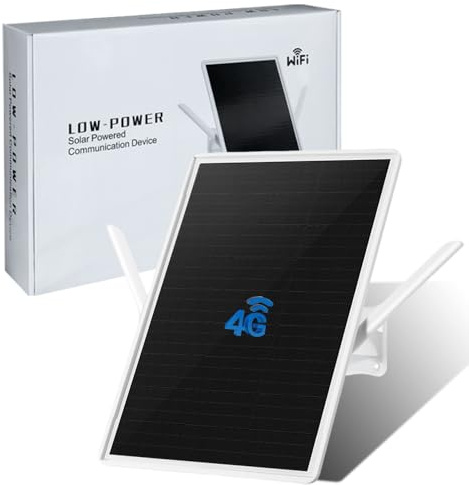 LCLCTEK® 4G LTE Router Solar Batterie Aussen mit SIM Karten,Kabellos 4G Mobiler WLAN Router Hotspot,WLAN 2.4GHz bis zu 150 Mbit/s,2 Externe Antennen,26000mAh Akku,Gilt für europäische Betreiber (15in)
