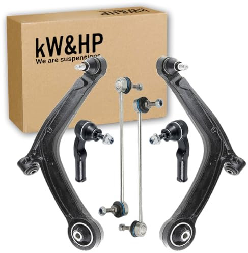 KIT 6 PEZZI BRACCI BRACCETTI OSCILLANTI, BIELLETTE E TESTINE STERZO SOSPENSIONE ANTERIORI PER 500 E 500C DA 2007>