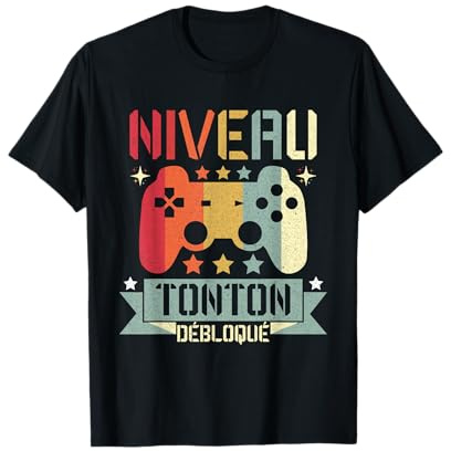 Niveau débloqué Humour Annonce Grossesse Tonton Geek T-Shirt