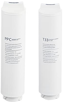 AORA | Ersättningsfilterset för AORA® GT500 omvänd osmos system direkt flöde – med och utan membran | PPC sediment-kolfilter | T33 sediment-kolfilter | membran | (filterset utan membran)