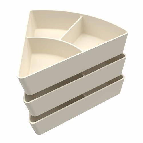 3 stenfärgade silikonfack för sortering i PlayTray | Silikoninsatser för Tuff Tray | kompatibla med PlayTray | Från 6 månader | Tuff Tray-tillbehör