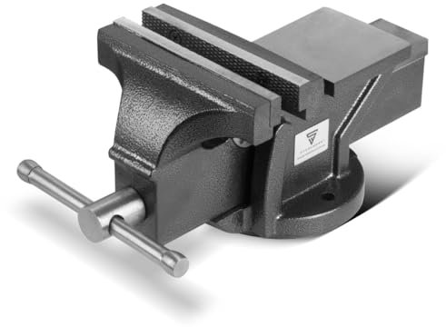 STAHLWERK Etau BV-150 ST en fonte avec une portée de 150 mm, étau pour machine | étau d'établi | dispositif de serrage | étau parallèle | étau de table avec enclume