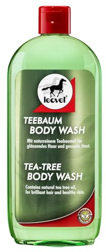RL24 leovet - Teebaum Body Wash | Pferdeshampoo mit Teebaumöl | mindert Juckreiz & Scheuerneigung | Shampoo für Pferde | pflegt Haut & Haar | Pferdepflege | 1 x 500 ml Flasche