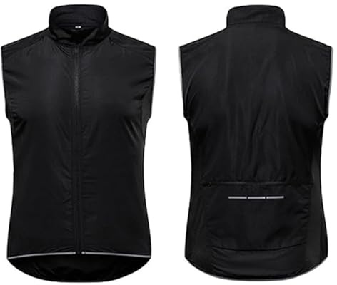 Sport Cykling Gilet Herr Ärmlös jacka Cykling Ridväst Bike Cycle Mtb-tröjor Lättvikts andas Hi Vis reflekterande kappa med dragkedja