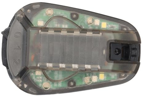 BCOATH Robuste Helmleuchte wasserdichte Signalleuchte für den Außenbereich schwarzer Sockel grünes Licht einfach zu verwendender