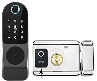 Serrure Connectée, Tuya étanche extérieur intelligent serrure de porte jardin serrure d'empreintes digitales à distance numérique IC carte déverrouiller électronique jante serrure for la maison ,Smart