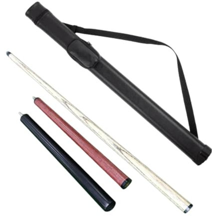 Perfeclan Billard-Pool-Queue-Zubehör, stilvoller handgefertigter ergonomischer Snooker-Queue mit Aufbewahrungskoffer für Trainingsbegeisterte von, Schwarz