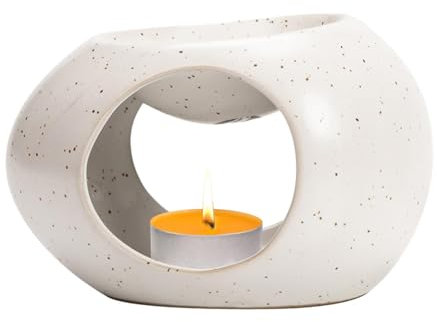 Duftlampe Aus Keramik Für Teelicht, Aromalampe Für Aromas Duft Öl, Ölbrenner Teelichthalter Für Innen Und Außen, Kerzen Duftlampen Aromalampen Duftdiffusor Für Meditation, Spa, Yoga