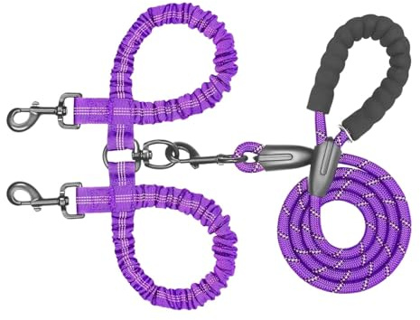 Corda di trazione per cani | Cintura da corsa per cuccioli doppi, con rotazione regolabile, guinzaglio per addestramento a piedi per animali domestici, ammortizzante per cani di taglia media e grande