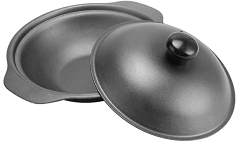 Healifty 1pezzi Casseruola in Ghisa Smaltata Per Riso e Pollo Brasato Pentola in Ferro Con Coperchio Materiale Di Resistente Ad Acidi e Alcali Riscaldamento Uniforme Conservazione Del Calor