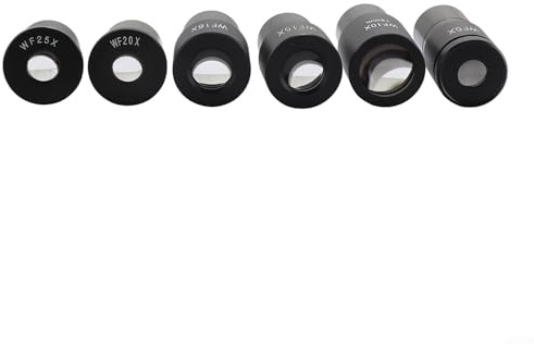 Ensemble d'oculaires de microscope biologique, grand angle WF5X-WF25X (23,2 mm), alliage d'aluminium + verre optique, pour microscopes monoculaires de laboratoire (WF10X/18)