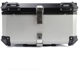 Garvee Top Case Moto 100L Aluminium Étanche et Antipoussière - Grand Coffre Sécurisé pour Casque & Bagages - Support Universel - Accessoire Moto de Qualité