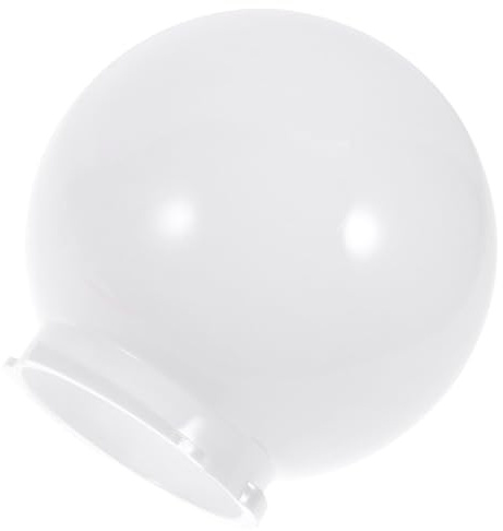 Generico Paralume in Acrilico Bianco Opaco Sferico 25 CM, Copertura per Lampade da Esterno Facile Installazione, Adatta per Illuminazione Giardino e Muro, Accessorio per Lampada da Parete