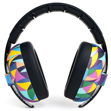 Banz Bubzee Baby-Gehörschutz 0–36 Monate –– Baby-Kopfhörer mit lauter Geräuschunterdrückung und Ohrenschützern für Kleinkinder, verstellbare Größe Kaleidoskop
