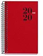 Miquelrius 39361 Taschenkalender 2020, 80 x 125 mm, Katalanisch, Rot