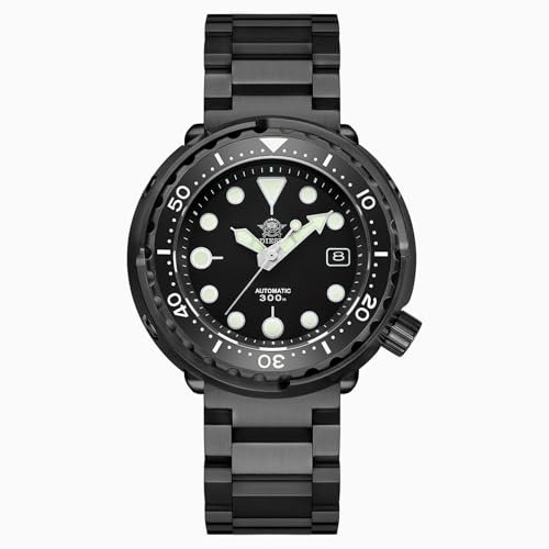 ADDIESDIVE Herren Automatikuhr Marine Analog 30bar Taucheruhr Armbanduhren Mit Saphirglas Kalender Edelstahlarmband