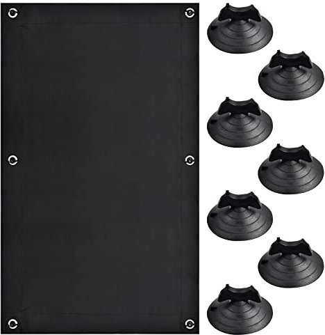 Blackout Curtain Portable Travel Blackout Blind Temporary 100% Blackout Cloth Thermal Insulated Blackout Fabric Shade with 7 Suction Cups for Bedroom Loft Car Window Skylight 48*93cm/18.89*36.6inch
