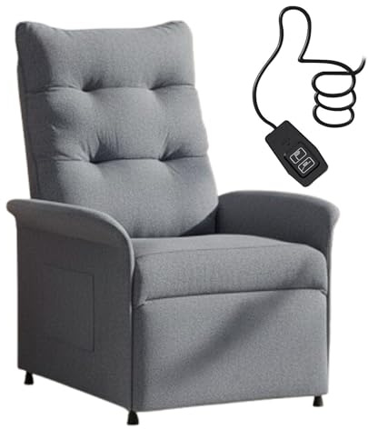 SOSINYA Sillon Relax Reclinable Electrico,Respaldo Ajustable de 105° a 155, Soporta hasta 150 kg, Tejido Duradero y Transpirable. Incluye Bolsillo Lateral para Mayor Espacio, Fácil de Limpiar
