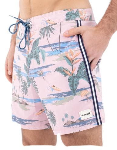 Hurley Phantom Naturals Sessions 16' Pantalones Cortos, Pirulí, W32 para Hombre