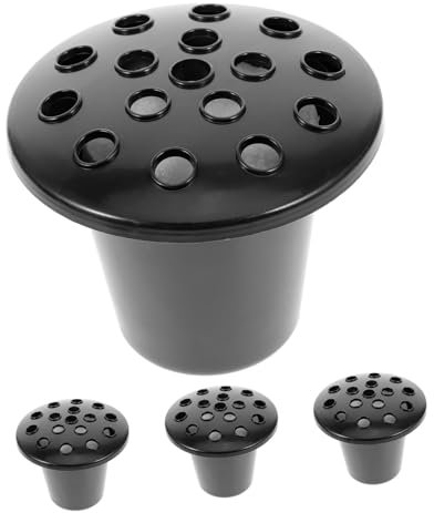 RORPOIR Set Di Vasi Commemorativi Per Decorazioni Tombali Con 16 Fori Inserti in Plastica Per Vasi Di Fiori Per Servizi Funebri