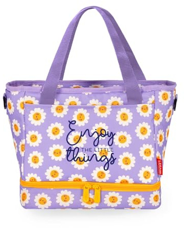 Legami - Borsa Termica Porta Pranzo, Tema Daisy, Borsa Termoisolante per Pranzo, Lunch Bag Capiente 10,8 Litri, Tracolla Regolabile, Borsa a Spalla, 33 x 22 x 15 cm