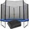 Rete di sicurezza di ricambio per trampolino, 1,8 m, 2,4 m, 3 m, 3,7 m, rete di sicurezza per tappeto elastico anti-caduta (3 m – 8 aste)