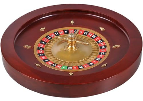 Generico Roulette La Set di Giochi con Ruota della Roulette in Legno Professionale da 12 Pollici Giradischi for Giochi da Tavolo Perfetto for Una Serata di Giochi a casa o Una Festa,A
